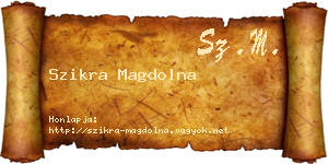 Szikra Magdolna névjegykártya